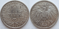 1/2 REICHSMARK 1905 D