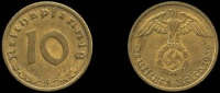 10 Reichsfenning 1938 A