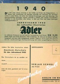 ADLER Kalender 1940